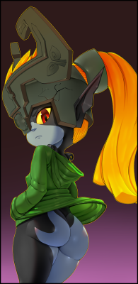 meaconscientia:  Midna butt phone wallpaper from a Patreon vote.[Raw version][Full res]