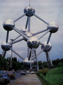 archiveofaffinities:  André Waterkeyn and André and Jean Polak, The Atomium, 1958 Brussels World’s Fair, Brussels, Belgium, 1958
