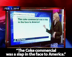 soundlyawake:  sandandglass:  Insane people get angry about a Coke ad in which the American national anthem is sung in different languages. Apparently you’re only allowed to be American if you speak English. Link to the ad if you haven’t seen it.