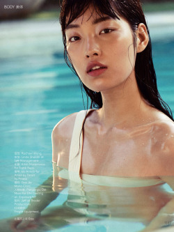 Thebeautymodel:  Summer Buzz Gao Jie By Regan Cameron For Vogue China July 2017.