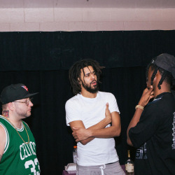 teamcole:  J. Cole, Joey Bada$$ &amp; Statik Selektah at the 4YEO Tour in Las Vegas  📸 : anthony_supreme