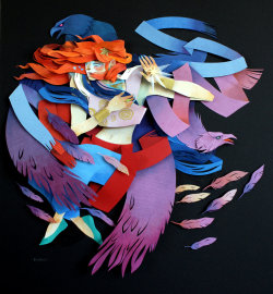 supersonicart:  Morgana Wallace’s Paper Art. Incredibly well done and gorgeous paper-cut, three dimensional “paintings” by Morgana Wallace that are absolutely blowing my mind. Continue below to see way more! Keep reading 
