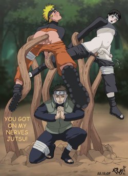 After incompleting their training, Captain Yamato&rsquo;s nerves were pushed so far, it went up Naruto&rsquo;s and Sai&rsquo;s ass!Â 