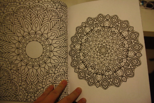 ursapolara:  My new colourng book! I’ve wanted one for a long time but I didn’t want butterflies and flowers - mandalas, whacky patterns and tentacles are just my thing! :b I’ve found colouring is a great form of relaxation and getting away from