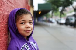 humansofnewyork:  “When you’re four you can do awesome tricks.  You can do a tumble and a cartwheel.  Actually I can’t do a cartwheel, but my sister can do that.  She’s five years old and likes to play with me but I haven’t met her and I don’t