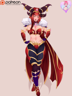 Finished the  Alexstrasza pinup, really love her, she bae n.nHi-Res   Versions up on Patreon!