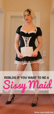 daddyrick4funtimes:  patrice5652:  headbutbaby:  Absolutely just haven’t found anyone who would like to have me As there Sissy maid  Yes I have many times  A good sissy maid is always needed