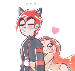 princesscallyie:  Might as well put these two doodles together now. Litten Jack is annoyed. Art Blog~  so cuties X3