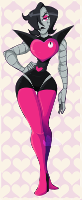 slbtumblng:  mice-bits:  made some minor tweaks to my mettaton design for a proper high res click here  …Mechanical…   that sexy robot~ &lt; |D