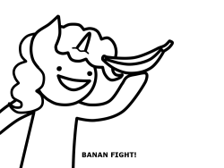 ask-usa-pony:  pinkamena-the-serial-liker:  Part 4 ASDF Puns in 300 Follower Special Well, Banan fight failed… ask-usa-pony askbananapie ((Update/s Tomorrow!))  BACOOONNNSSS (omg XD once i saw tat bacon i knew wat was coming, thx for featuring me! XD)