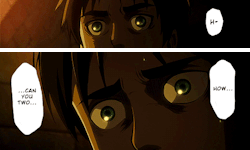 apintofoxymoron:   Shingeki no Kyojin - Episode 24 / Chapter 32, read from right to left.  I’m pretty pissed off and sad right now so I decided to fix this scene. Damn it. 