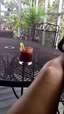 69honeybeez1:  It’s a flip flop, back porch, Bloody Mary kinda afternoon…. :)  Can I join you!