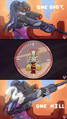 arcsuh:  Zenyatta fans rejoice, Widowmaker doesn’t one-shot him anymore c:I amused myself with this, thought I’d share.