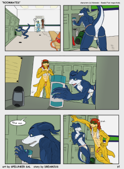 furrr166:  Roommates Arc 1 Page 1/3 Art by