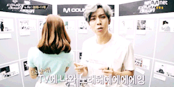  dongwoo and eunji inside mcountdown’s voting room together. ♡(*´∀｀*)人(*´∀｀*)♡ 
