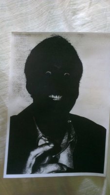 melevolency:  tribetwelveconfessions:  collegehumor:  Broken Printer Results in the Most Terrifying Picture of Nic Cage in All of History Because Nic Cage not in what looks to be 1930s blackface wasn’t scary enough.  You should know why I’m reblogging