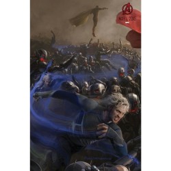 Reencevans:  The Avengers: Age Of Ultron Quicksilver Poster In Sdcc   *The Flying