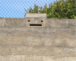 creepbyheart:  gingerten:  gingerten:  This brick looks like it’s contemplating where its life went wrong…  I drive past this thing every day on my way to work and today I just whispered “you’re internet famous now, little buddy” while I was