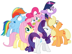 mlpfim-fanart:  Mane Six varying degrees of want by *dcencia  Those faces&hellip;. XD