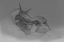 zellkasin:Had a vivid image of Jaina n Sylvanas on the way home (Sylvanas is teasing Jaina by preventing her from moving)