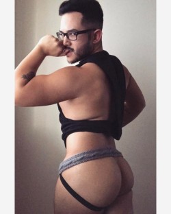mateobryan:  Obsessed with my custom hand-knit #jockstrap from @haus_of_betch! So comfy &amp; cozy during this winter weather! Hit @haus_of_betch up for your own personal pair! 😘 