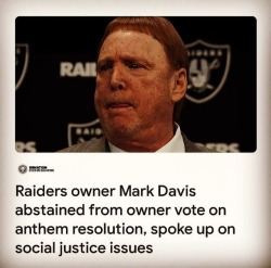 The Raiders, Jets, Forty Niners have all spoken, they said fuck the NFL. The racist position they’ve taken is misguided and ignorant. They ( and those that agree) are taking the side of trump, the oppressor. Hope you feel good about yourselves. #racists