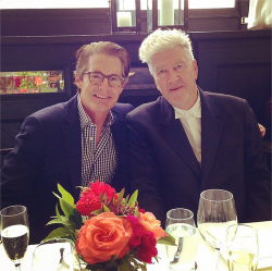 andreii-tarkovsky:  Kyle Maclachlan and David Lynch at the David Lynch Foundation Braintrust Lunch, September 2014. 