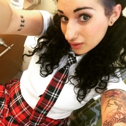 arabelleraphael:  Starting a new series of bad school girl. I am the Jewish girl that got sent to Catholic school because of my bad behavior. And you guys get to see my adventures. (Let’s pretend I am not in my mid twenties 😜)