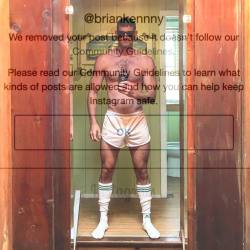 brian-kenny:  This totally non-nude, nonsexual  self-portrait was just removed by instagram for “violating” their community guidelines. This kind of censorship is completely egregious! Ive read the guidelines carefully and there’s no justification