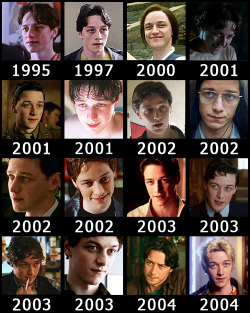 starrose17:  The evolution of James McAvoy. Can you name them all? 