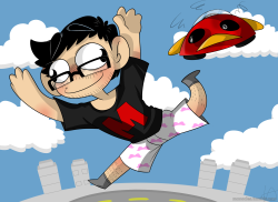 monodes:  After weeks of working on this, it’s finally done! Some Turbo Dismount/Markiplier fanart! Enjoy!  Awesome!