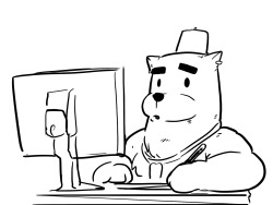 I will stay in my room today, listening to some hardcore Drum n’ Bass sessions, if you want to send me an ask or something, you can do et.I’ll respond and draw (?)I like bears btw.