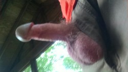 Kneadmyballs:  Dad’s Doing A Little Stroking On The Veranda.  Want To Join In?