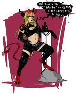 squidbiscuit:  I wish Illyana would keep her Darkchylde hooves and horns in her main form… 