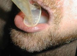 I&rsquo;d like to see more of this in porn. I&rsquo;d love to see a scene where a guy wearing a condom cums into it while fucking a guy&rsquo;s ass, then pulls out and feeds his load from his condom to the bottom, another guy or himself. If anyone knows