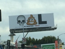 xmendaily:  xmendaily:  A very clever Deadpool billboard, via @pattonoswalt.      