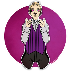 spacepupx:  Gift for @tuxedroneA delightful hypnotised butler, he does love to please.
