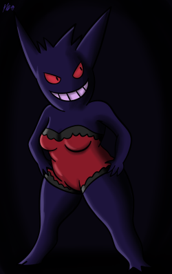 I was compelled to try and draw a sexy Gengar. I don’t think I completely succeeded. 
