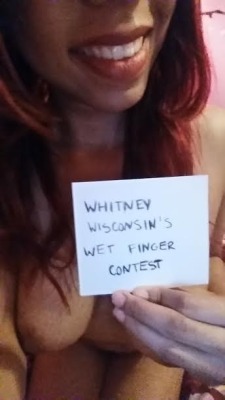 himitsudesuuu:  Here is my 2nd entry for Whitney Wisconsin’s Wet Finger Contest!My main blog          Buy my videosFollow Whitney’s new blog and view the other contest entries!http://whitneywisconsinagain.tumblr.com/http://imwhitneywisconsin.tumblr.com/