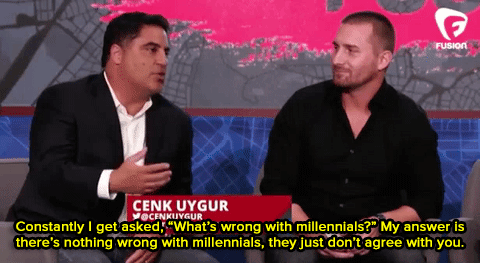 micdotcom: Watch: The Young Turks’ Cenk Uygur nailed why millennials get so much sh*t.   