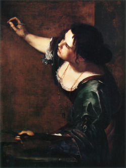deadpaint:  Artemisa Gentileschi, Self Portrait as the Allegory of Painting (La Pittura), ca. 1638-39 