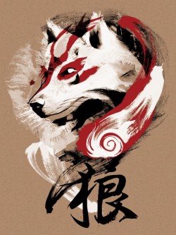 xombiedirge:  Wolf by Jimiyo / Blog / Tumblr 18” X 24” 3 color screen print, stamp and numbered edition of 100. Available HERE