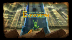Evergreen - title card designed by Tom Herpich painted by Nick Jennings premieres Thursday, January 15th at 7pm