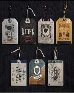 spilled-juice:  betype:    VINTAGE INSPIRED™ Hang Tags by  Oriol Gil  This is the reason i keep tags, man