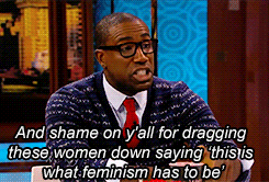 gayblowjob:  Segun Oduolowu dragging Annie Lennox for her comments on how Beyoncé and her ‘twerking’ “isn’t feminism” on the Wendy Williams Show 