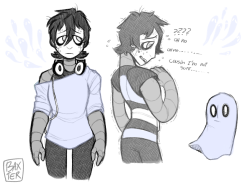 toddnet: i broke the unspoken rule and made a napstabot don’t look at me there’s not really an au behind this i just really wanted to try and figure out how would napstablook look like if alphys made them a body like she did to mettaton. poor blooky