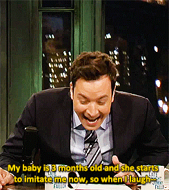 latenightjimmy:  Jimmy and Alec Baldwin both have brand new babies, so they got to compare notes.