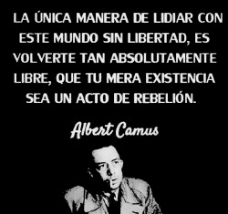 hachedesilencio:  Albert Camus