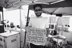 carloslovesyou:  Jeremy McKinnon and the suicide sign. Ive been real excited to post this photo and I’m glad the time has finally come to do so. Jeremy here is the singer of a band called A Day To Remember and the way this photo came to be is one of