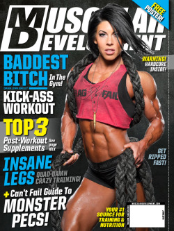 vintagegeekculture:  This month, Dana Linn Bailey is the first woman on the cover of Muscular Development since Rachel McLish in 1996.The question the article asks is sincere: she may be the most popular bodybuilder alive. Anecdotally, the line for her